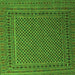 Serging Thickness of Persian Green Traditional Rug, tr2511grn