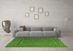 Machine Washable Persian Green Traditional Area Rugs in a Living Room,, wshtr2511grn