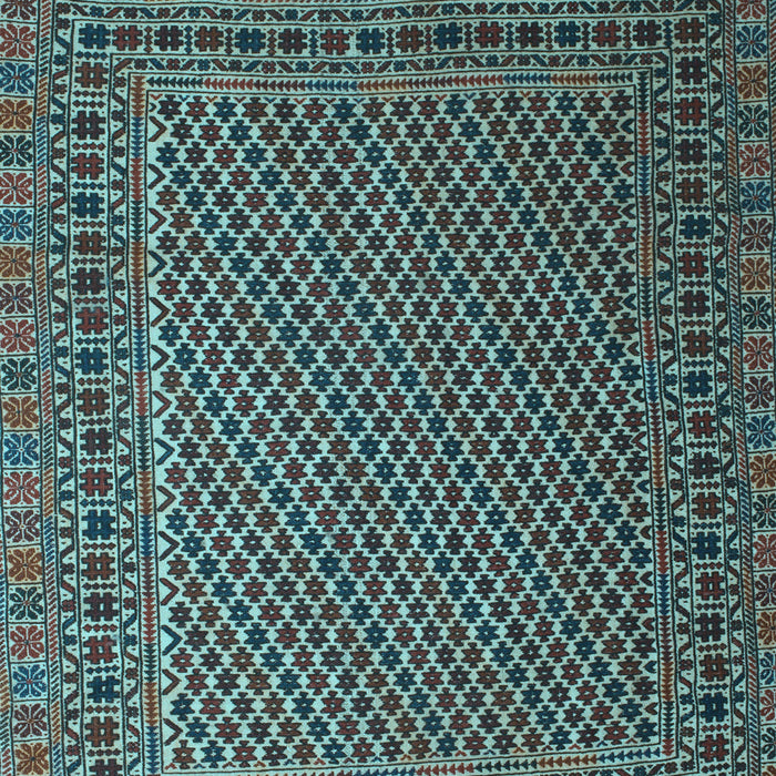Machine Washable Persian Light Blue Traditional Rug, wshtr2511lblu
