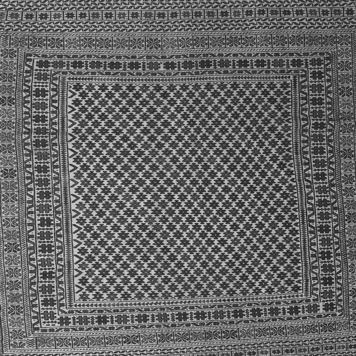 Round Machine Washable Persian Gray Traditional Rug, wshtr2511gry
