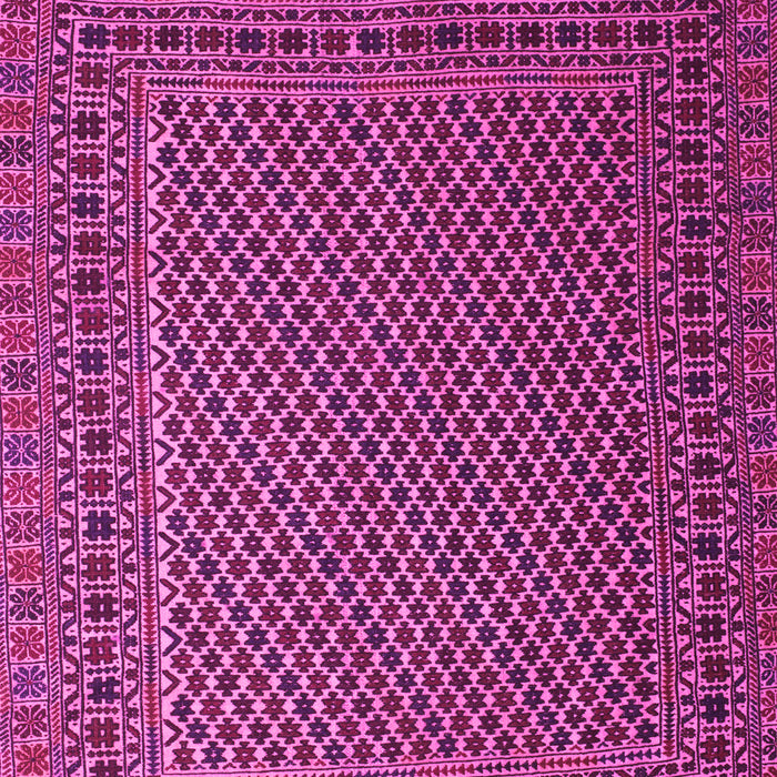 Machine Washable Persian Pink Traditional Rug, wshtr2511pnk