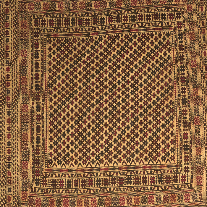 Square Persian Brown Traditional Rug, tr2511brn