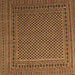 Square Persian Brown Traditional Rug, tr2511brn