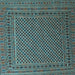 Square Persian Light Blue Traditional Rug, tr2511lblu