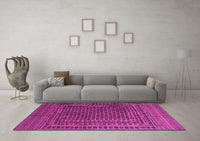 Machine Washable Persian Pink Traditional Rug, wshtr2512pnk