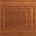 Serging Thickness of Persian Orange Traditional Rug, tr2512org