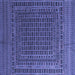 Square Persian Blue Traditional Rug, tr2512blu