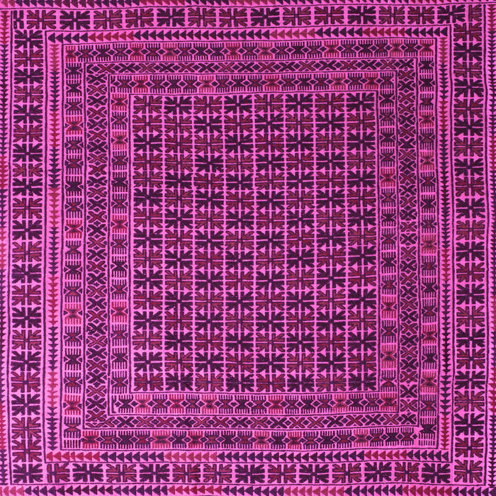 Machine Washable Persian Pink Traditional Rug, wshtr2512pnk