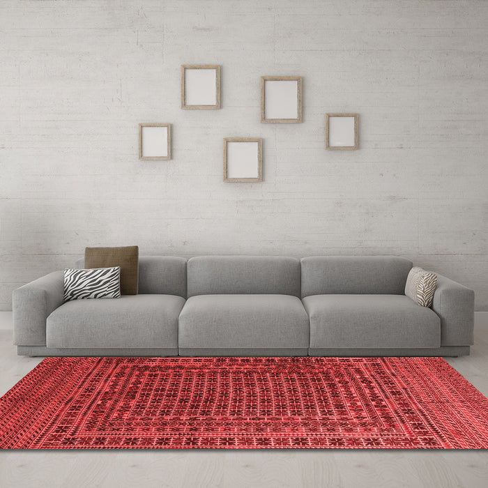 Traditional Red Washable Rugs