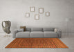 Machine Washable Persian Orange Traditional Area Rugs in a Living Room, wshtr2512org