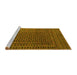 Sideview of Machine Washable Persian Yellow Traditional Rug, wshtr2512yw