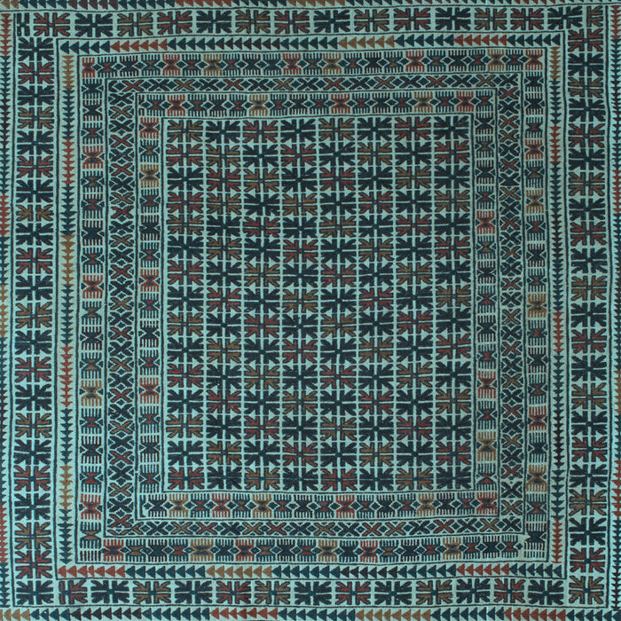 Machine Washable Persian Light Blue Traditional Rug, wshtr2512lblu
