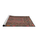 Sideview of Machine Washable Traditional Light Copper Gold Rug, wshtr2513