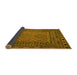 Sideview of Persian Yellow Traditional Rug, tr2513yw