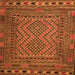 Serging Thickness of Persian Orange Traditional Rug, tr2513org