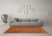 Machine Washable Persian Orange Traditional Area Rugs in a Living Room, wshtr2513org