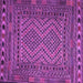 Square Persian Purple Traditional Rug, tr2513pur