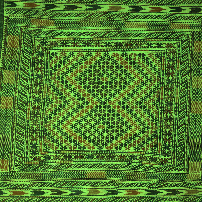 Serging Thickness of Persian Green Traditional Rug, tr2513grn