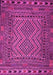 Machine Washable Persian Pink Traditional Rug, wshtr2513pnk