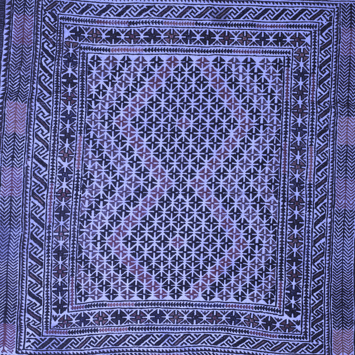 Machine Washable Persian Blue Traditional Rug, wshtr2513blu