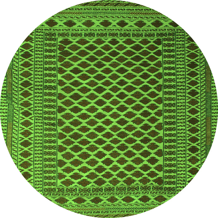 Square Southwestern Green Country Rug, tr2514grn