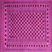 Square Southwestern Pink Country Rug, tr2514pnk