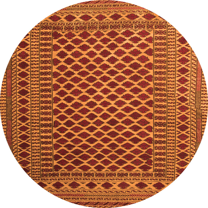 Square Southwestern Orange Country Rug, tr2514org