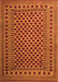 Southwestern Orange Country Rug, tr2514org