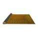 Sideview of Southwestern Yellow Country Rug, tr2514yw