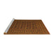 Sideview of Machine Washable Traditional Sedona Brown Rug, wshtr2515