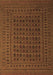 Southwestern Brown Country Rug, tr2515brn