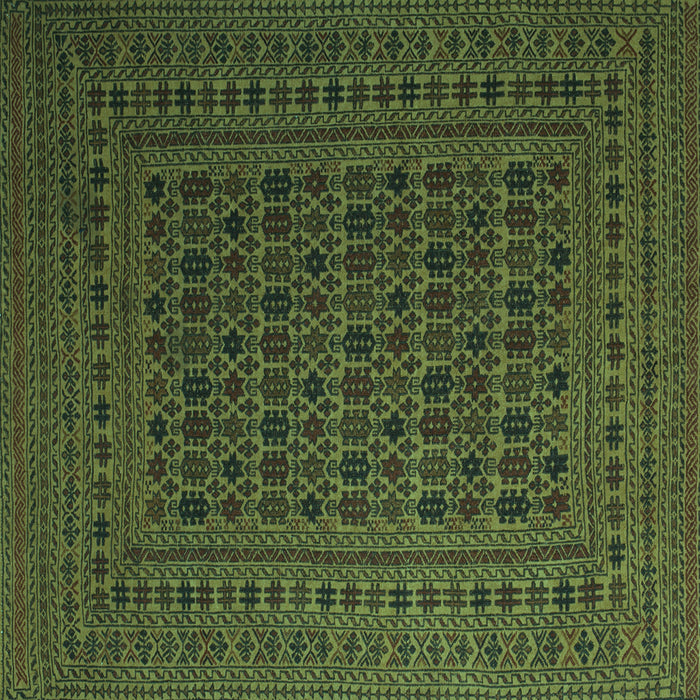 Square Southwestern Turquoise Country Rug, tr2515turq