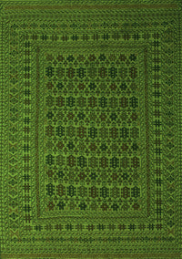 Southwestern Green Country Rug, tr2515grn