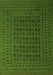 Southwestern Green Country Rug, tr2515grn