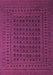 Machine Washable Southwestern Purple Country Area Rugs, wshtr2515pur