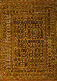 Southwestern Yellow Country Rug, tr2515yw