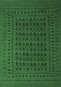 Southwestern Emerald Green Country Rug, tr2515emgrn