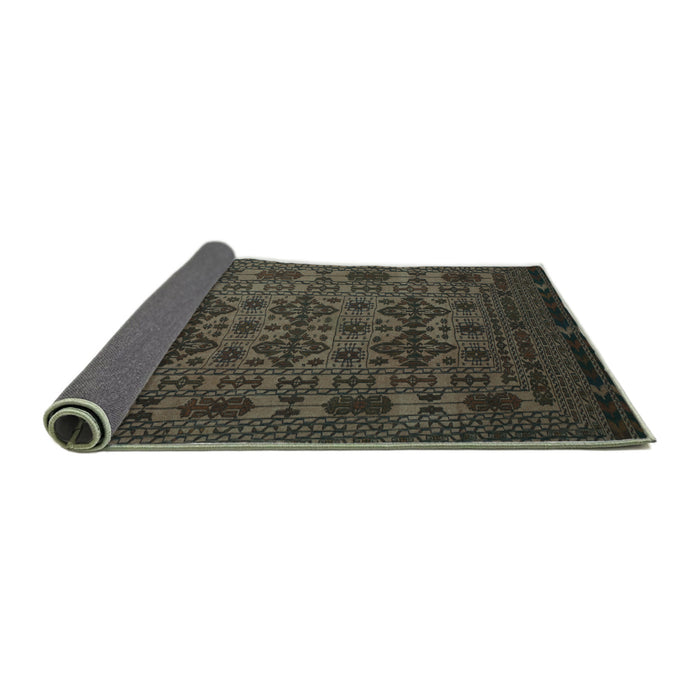 Sideview of Persian Turquoise Traditional Rug, tr2516turq