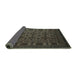 Sideview of Persian Turquoise Traditional Rug, tr2516turq