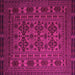 Square Persian Pink Traditional Rug, tr2516pnk