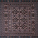 Square Machine Washable Persian Light Blue Traditional Rug, wshtr2516lblu