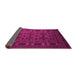 Sideview of Persian Pink Traditional Rug, tr2516pnk