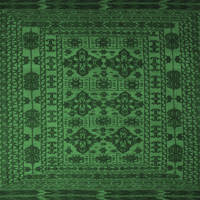 Square Machine Washable Persian Emerald Green Traditional Area Rugs, wshtr2516emgrn