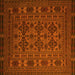 Square Persian Yellow Traditional Rug, tr2516yw