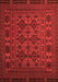 Serging Thickness of Machine Washable Persian Orange Traditional Area Rugs, wshtr2516org