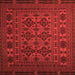 Serging Thickness of Persian Orange Traditional Rug, tr2516org