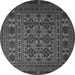 Machine Washable Persian Gray Traditional Rug, wshtr2516gry