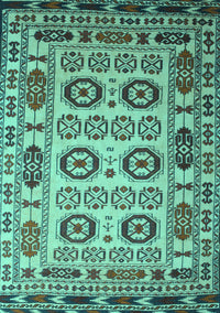 Southwestern Turquoise Country Rug, tr2517turq