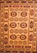 Serging Thickness of Machine Washable Southwestern Orange Country Area Rugs, wshtr2517org