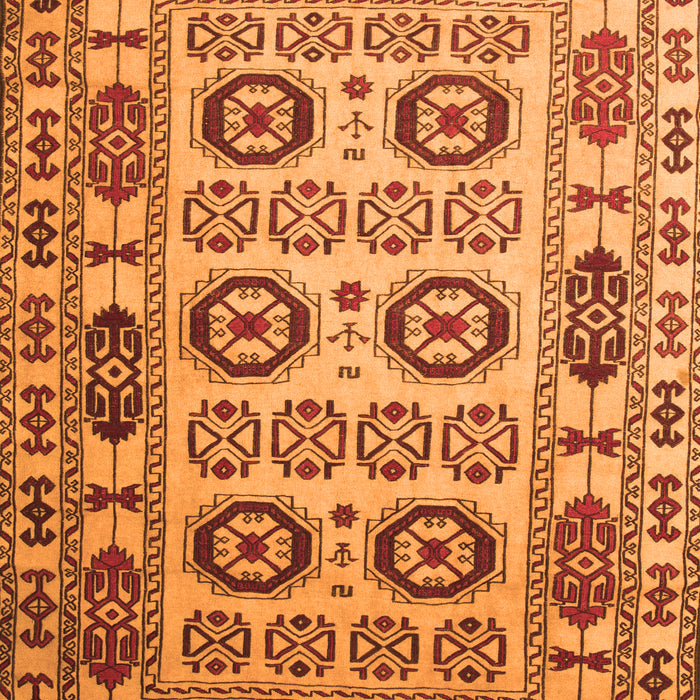 Serging Thickness of Machine Washable Southwestern Orange Country Area Rugs, wshtr2517org